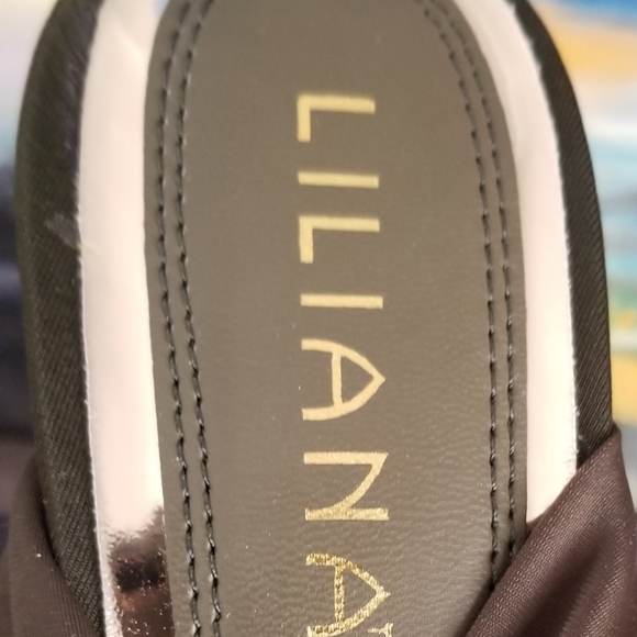 Liliana Olive Faux Satin Open Toe Stiletto Sandal w/Stretchy Ribbon Lace up - Picture 5 of 6